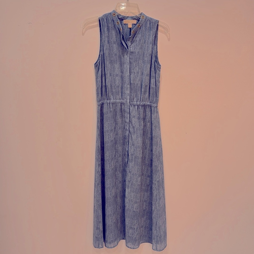 Michael Kors blue midi dress